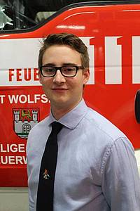 Jugendfeuerwehrwart Lukas Schumann
